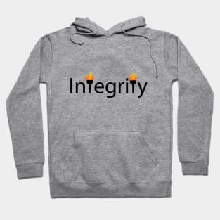 Integrity artistic typography design Hoodie